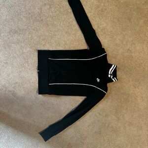 Nike Black Jacket with White Stripes